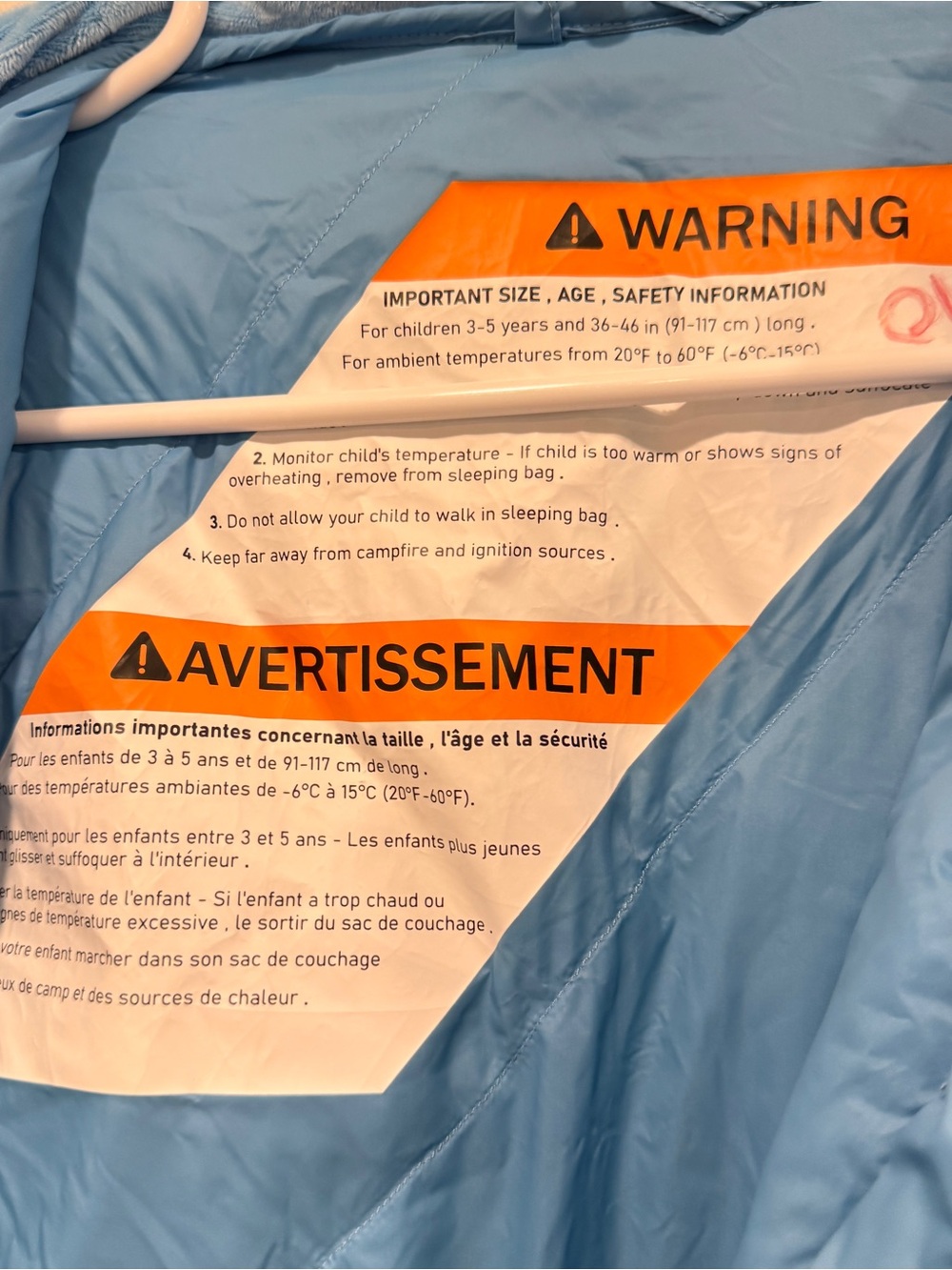 NWT Morrison Outdoors Little Mo Sleeping Bag Blue 3T 5T Down - Picture 7 of 8